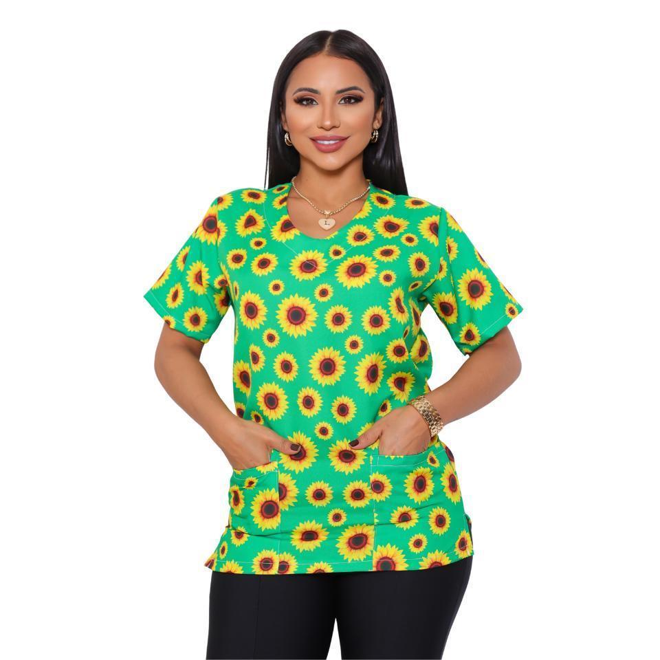 Uniforme Feminino Bata Oxford Lisa e Estampada QU — imagem 2 de 2