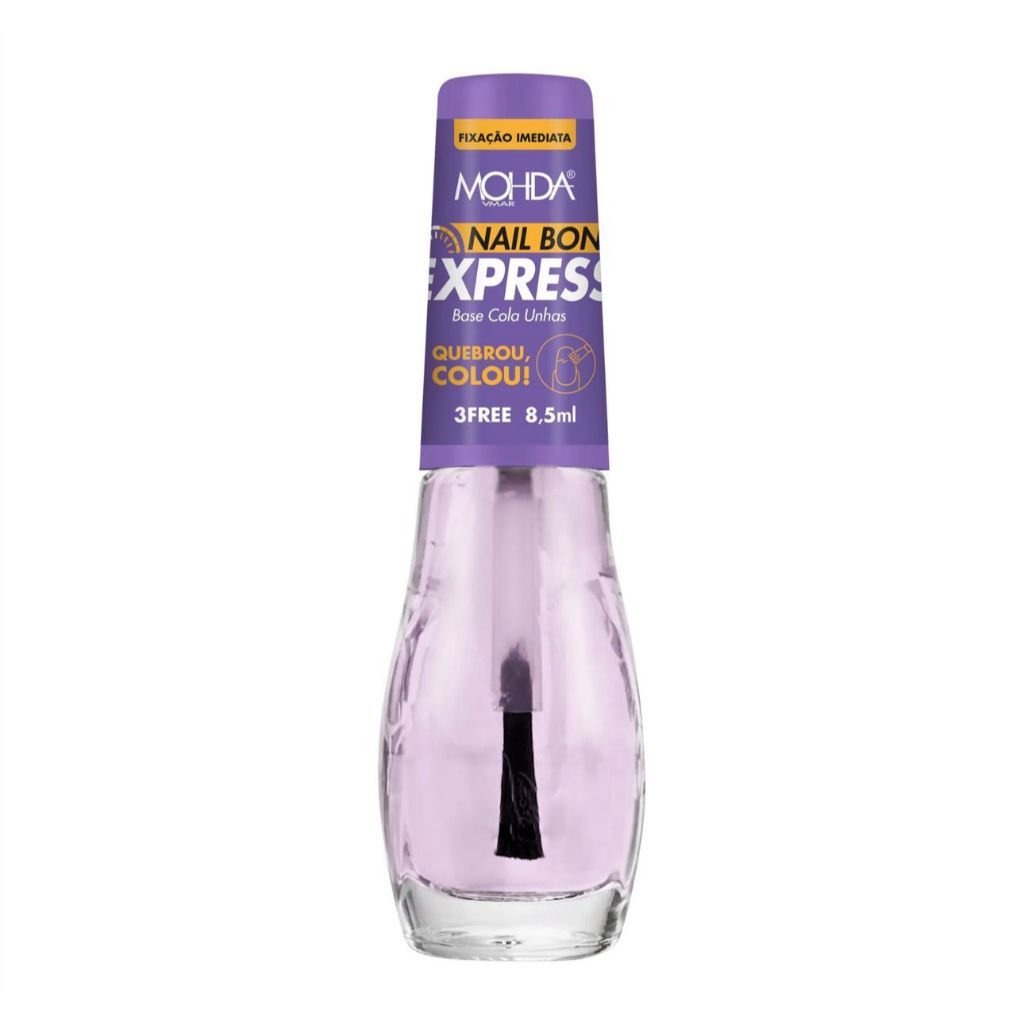 Nail Bond Express - Base Cola Unha Mohda 3FREE - Fixação Imediata