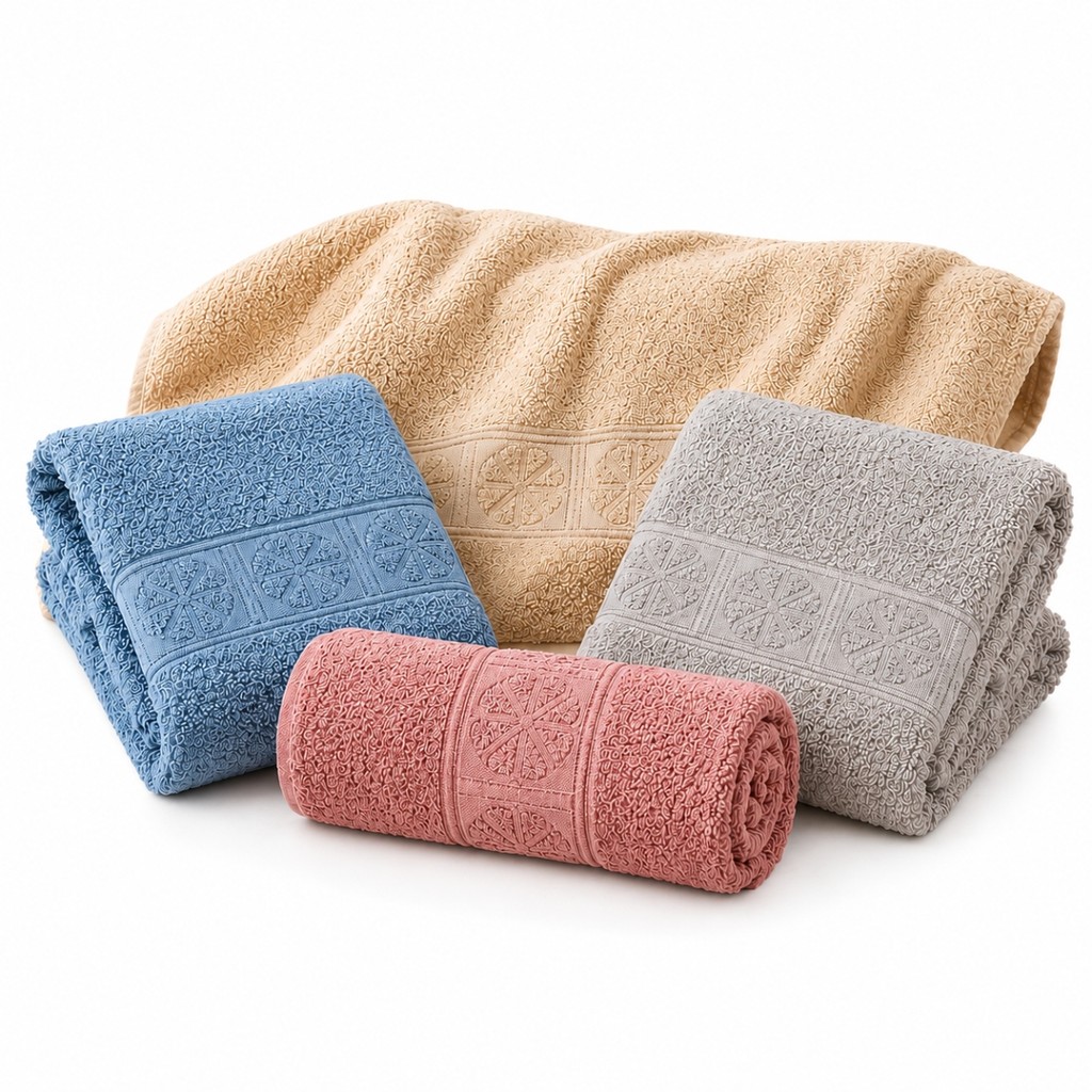 Kit 4 Toalhas de Rosto 35x75cm Macias Alta Absorção Secagem Rápida Conforto Diário Qualidade Premium.