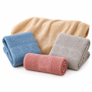 Kit 4 Toalhas de Rosto 35x75cm Macias Alta Absorção Secagem Rápida Conforto Diário Qualidade Premium.