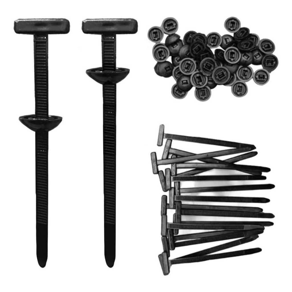Kit 50 Unidades De Abraçadeiras Com Travamento Automático Fivela Universal De Nylon Multifuncional