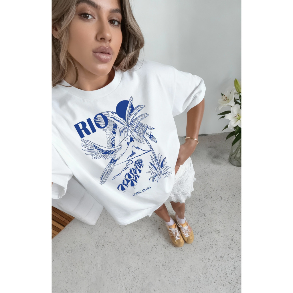 [Camiseta Premium em Algodão Puro]LA  blusa T-shirt oversized Feminina 100%Algodão moda feminina estilosas confortavel