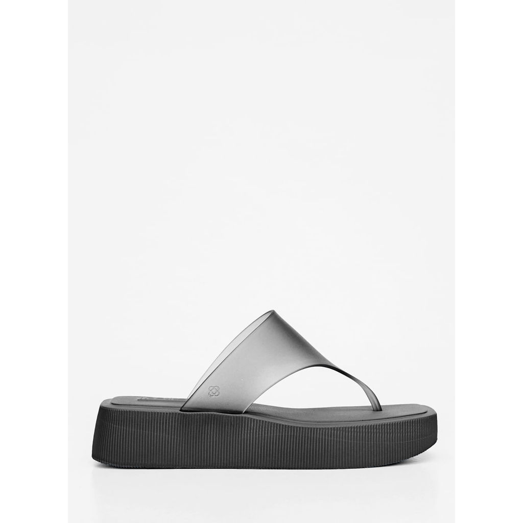 Chinelo Petite Jolie Key Preto Translúcido PJ7674