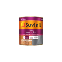 Tinta Esmalte Sintético Cor e Proteção 900ml Acetinado - Suvinil Cores Resistentes E Acabamento Uniforme