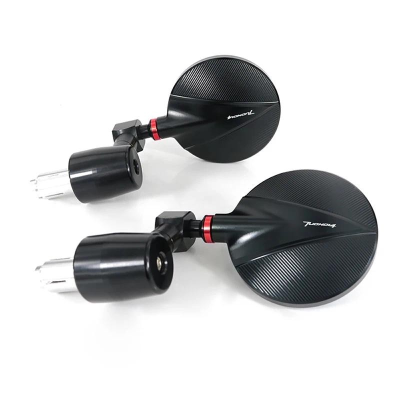 Para Aprilia Tuono V4 APRC V4 1100 Caponord 1200 2015-2018 Motocicleta CNC Lidar Com Barra Espelhos Retrovisores Laterai
