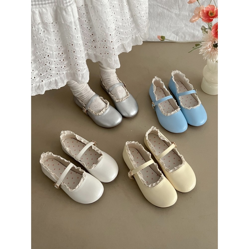 Senhoras Retro Mary Jane sapatos femininos Lolita pequenos sapatos de couro feminino 2026 novo estilo com saia lo sapato