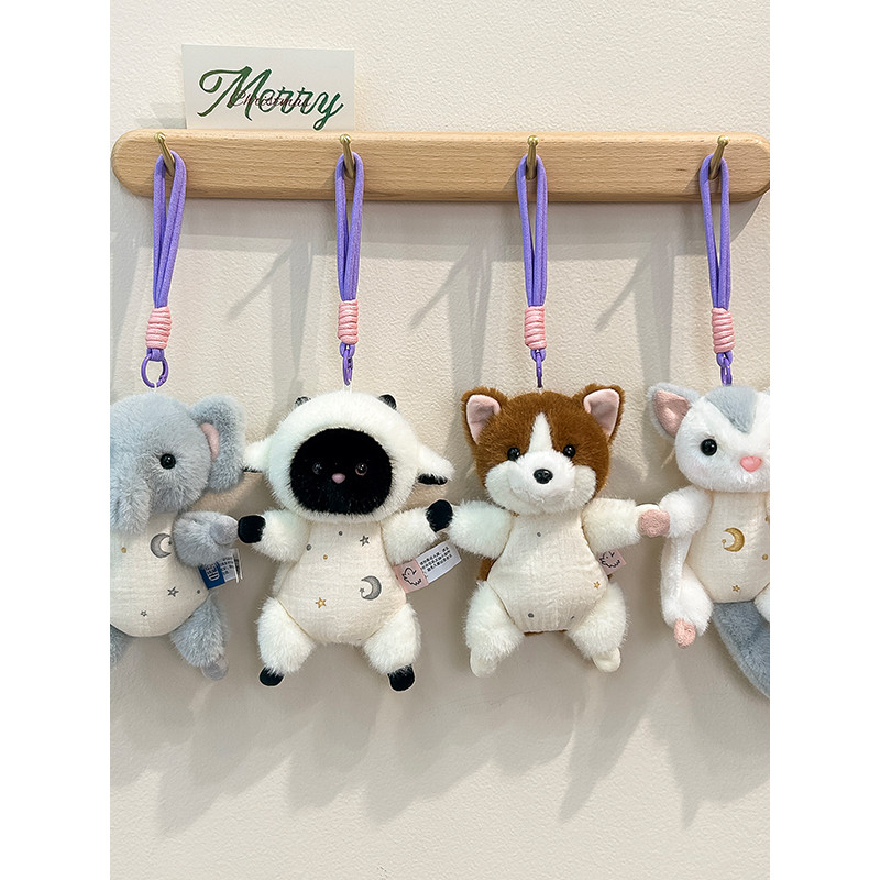 Deitado plana pequeno guaxinim boneca de pelúcia presente aniversário geladeira adesivo geladeira decoração Ragdoll cort