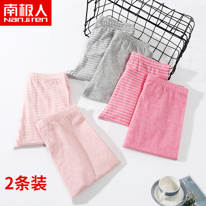 Crianças calças compridas de algodão puro tira única grandes meninas calças de pijama roupa interior primavera outono be
