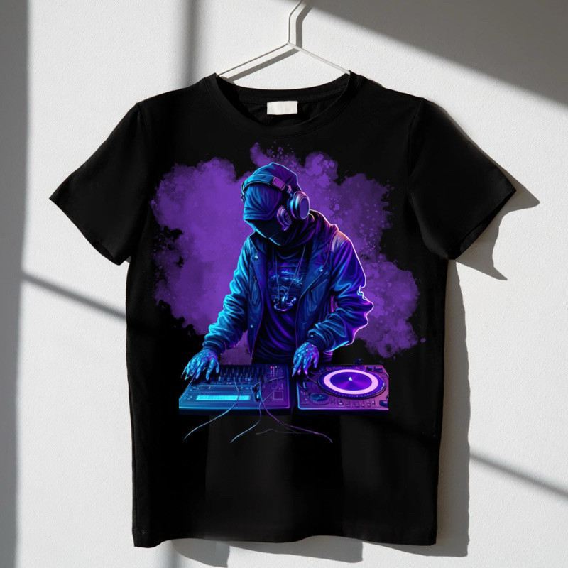 Camiseta Dj’s Music | Unissex Algodão| Sons Headfone Divertida Música| Adulto