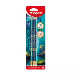 Lápis preto Nr.2 com borracha Dragon 6 unid 851829 Maped