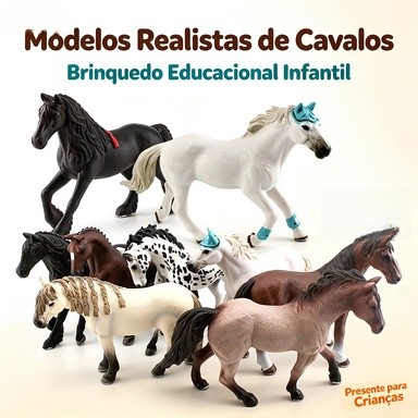 Modelo Realista de Cavalo Appaloosa Hanoveriano Brinquedo Educacional Infantil Simulação Cognitiva Animal Selvagem Ornam