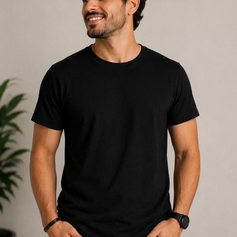 Camiseta Masculina Lisa 100% Algodão Básica Premium | Casual | Confortável | Diversas Cores
