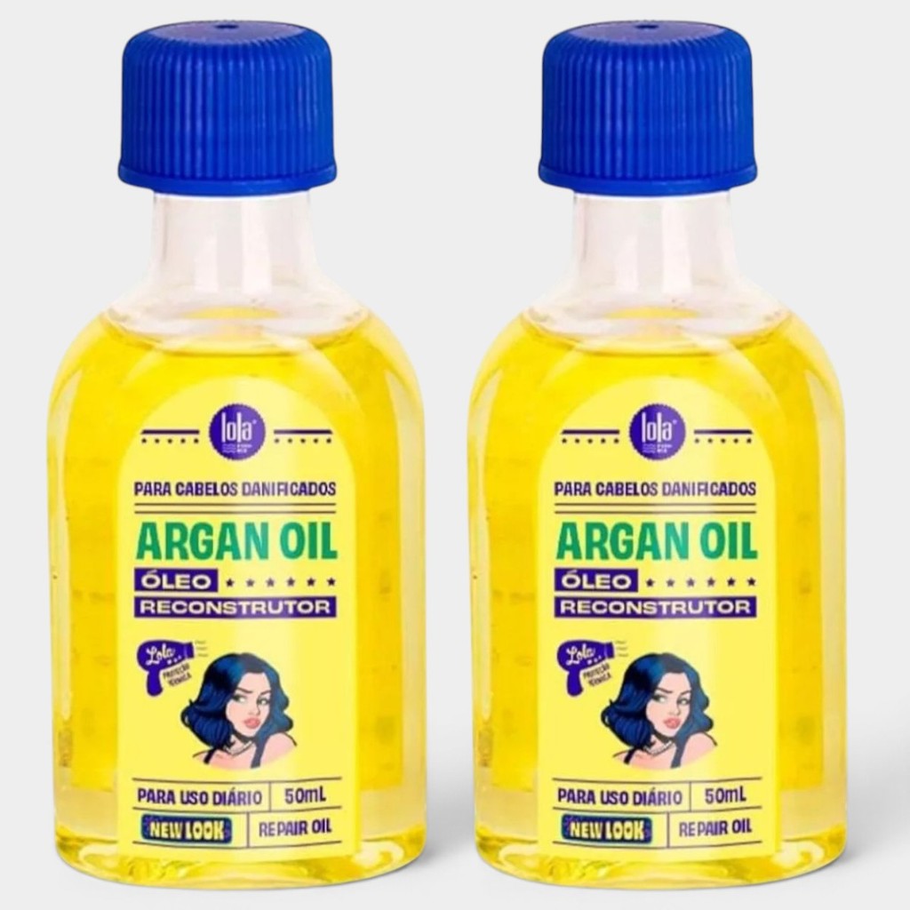 Kit 2 Óleos Lola Linha Argan 50ml Original