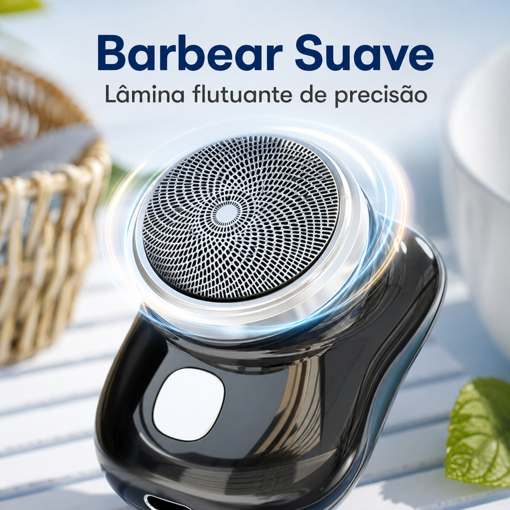 Mini Barbeador EléTrico PortáTil À Prova D'áGua TIPO-C Aparador De Barba De Bolso Promoção