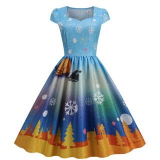 Vestido de festa de natal feminino retro ano novo vermelho vestido de comprimento médio retro elegante vestido de festa