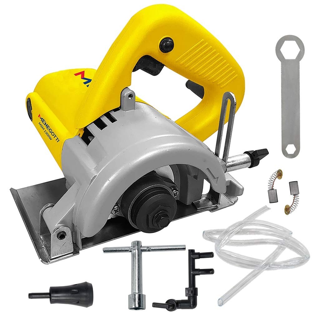 Serra mármore 4.3/8" 1300W com kit de refrigeração - MSM-1300W Menegotti