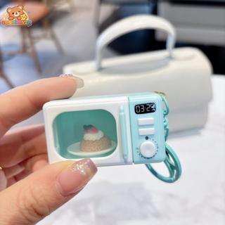 sweetmvzn Criativo Forno De Microondas Chaveiro Com Luz Kawaii Mochila Pingente Charme…
