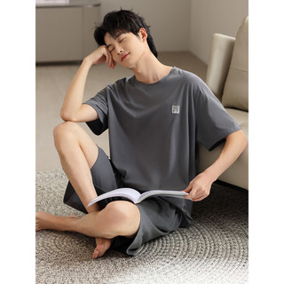 Daphne pijamas masculinos modais Homewear estilo fino verão gelo seda Shorts de manga curta 2026 novo estilo