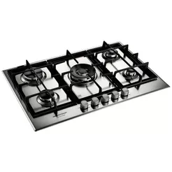 Cooktop Brastemp a Gás 5 Bocas Gourmand 75cm Inox BDK75DRBNA