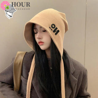 Chapéu Balde Feminino HOUR , Chapéus De Malha Estampados Com Letras Estilo Coreano , De Pescador , Bonés De Proteção Sol