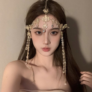 Princesa ocidental Halloween Loulan menina borla acessórios de cabelo estilo exótico estilo boêmio Headwear testa acessó