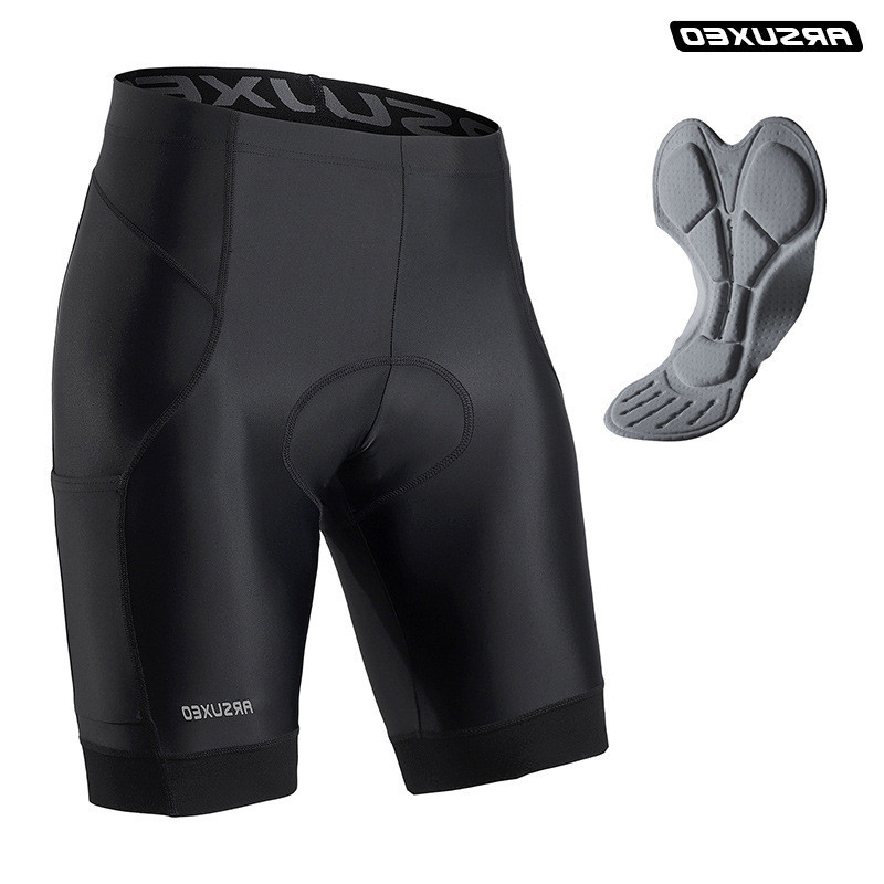  Calças de ciclismo masculinas verão de secagem rápida resistente ao desgaste almofada de esponja de alta densidade Moun
