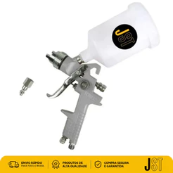 Pistola Pintura Automotiva HVLP 600ml Bico 1,4mm JP827 JST de Gravidade