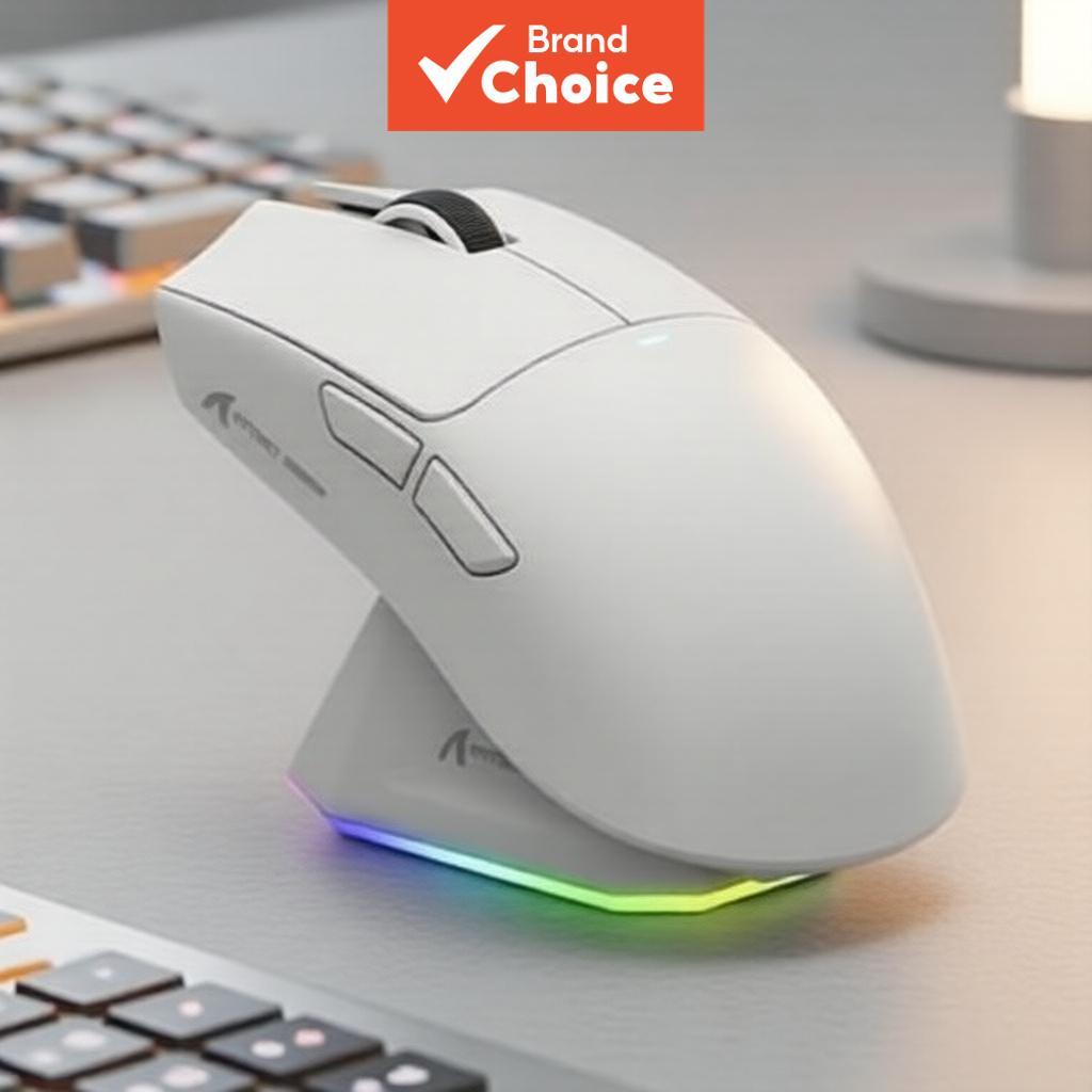 ATTACK SHARK X11 Mouse Gaming Ultraleve de Tripla Conexão, PAW3311, 22000 DPI, 400 IPS, 40 G, 59 g, Taxa de Resposta de