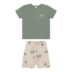 Conjunto Infantil Menino Coqueiros Elian Verde