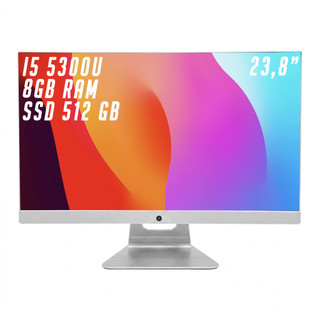Computador All In One Maximus Full HD Tela 23.8" Intel Core I5-5300U 8GB RAM 512GB SSD Wi-Fi Bluetooth WebCam HDMI