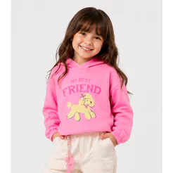 Blusão Infantil Com Estampa Select Rosa