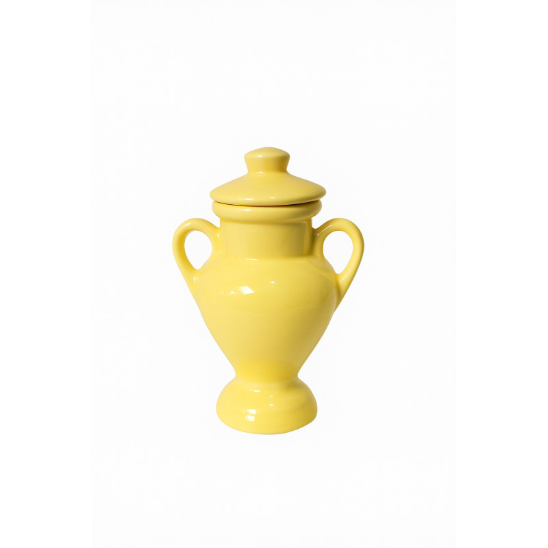 Quartinha Louça 16 cm com Asa Amarela Iansa Altar