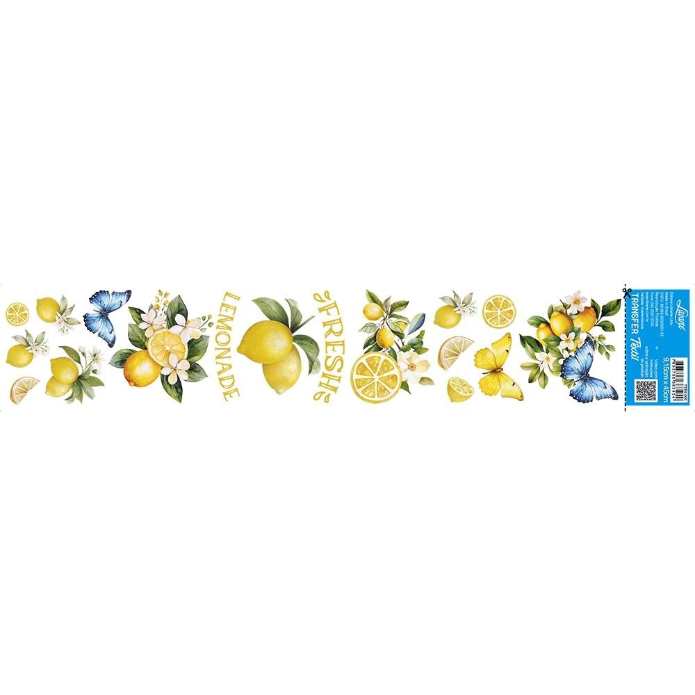 Transfer Têxtil Barrado 45x9cm Litoarte - Fresh Lemonade TTB6-005