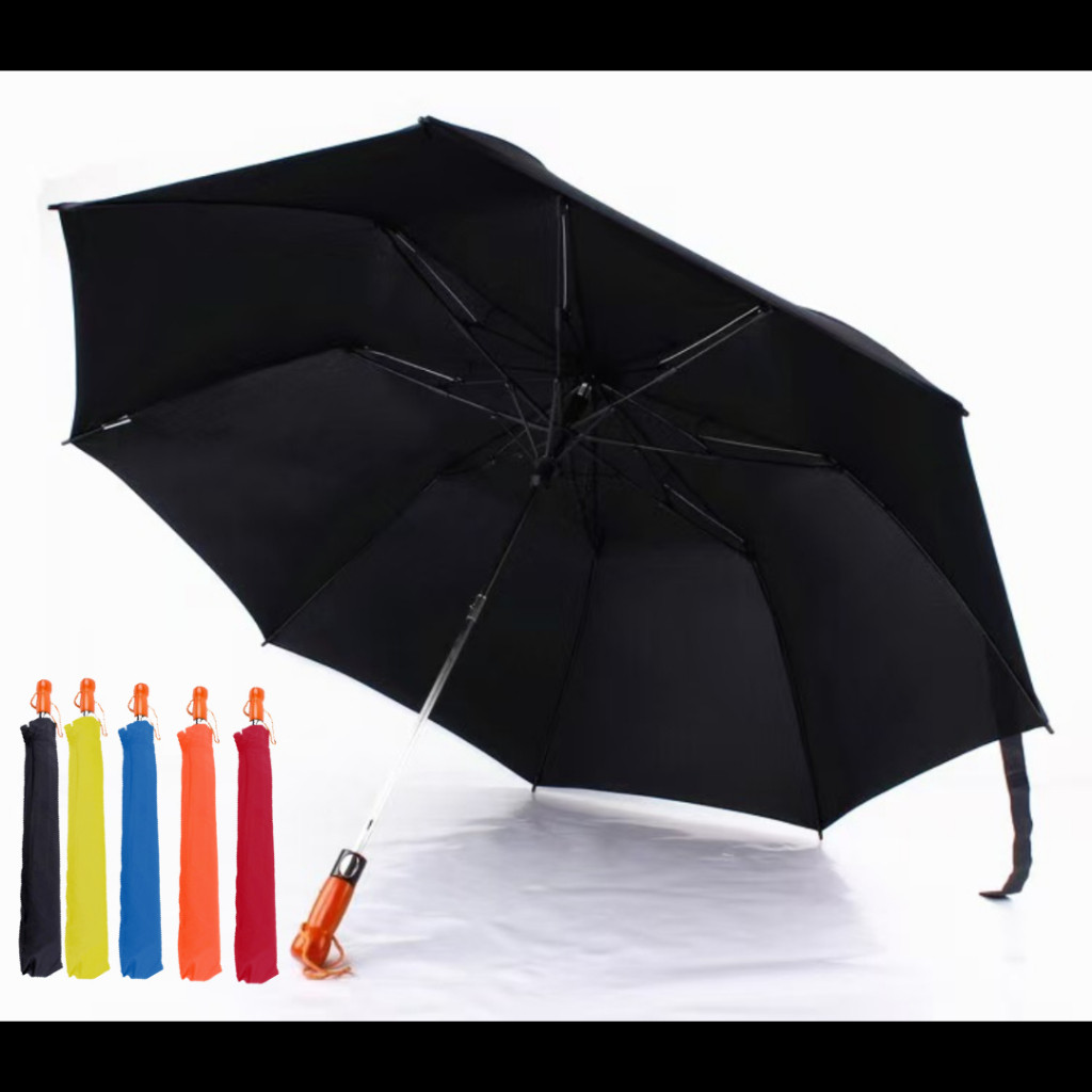 Oversized  Guarda-Chuva Automático De Pano Contra Vento/Cinco Cores Opcionais em Oferta na Shopee
