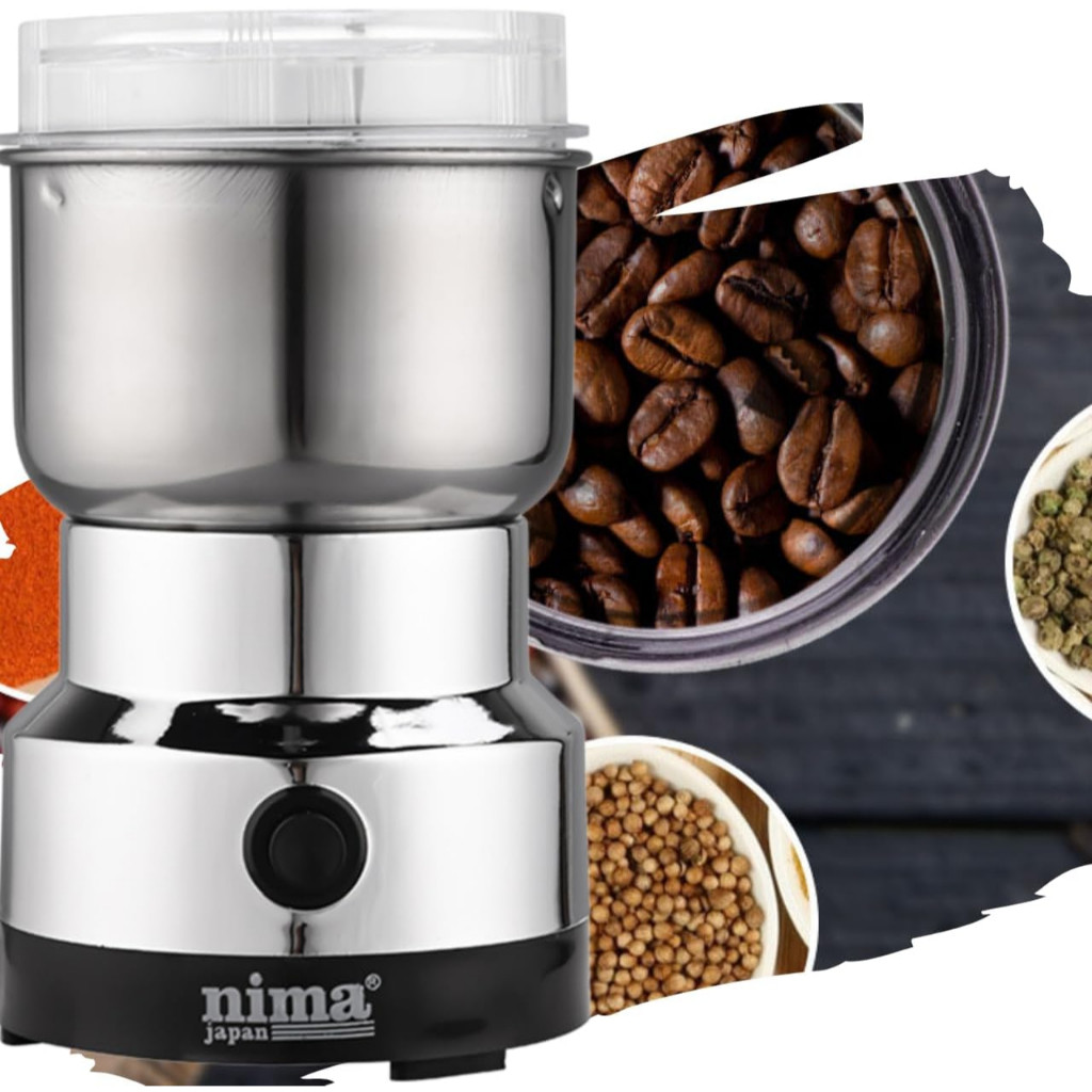 Imagem Moedor Multifuncional de Café e Especiarias 110V/220v com Design em Aço Inoxidável 4 Lâminas