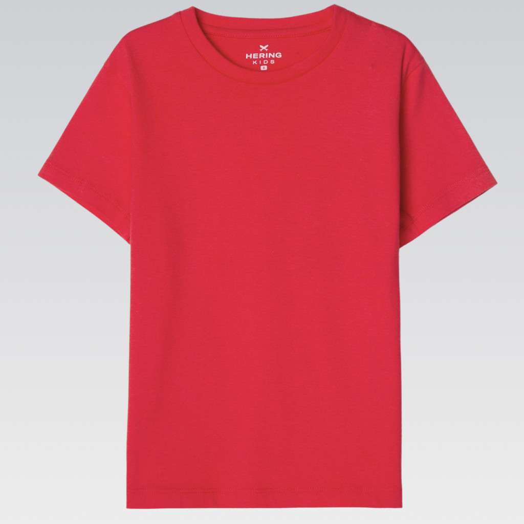 Camiseta Hering Infantil Menino Básica Manga Curta Conforto