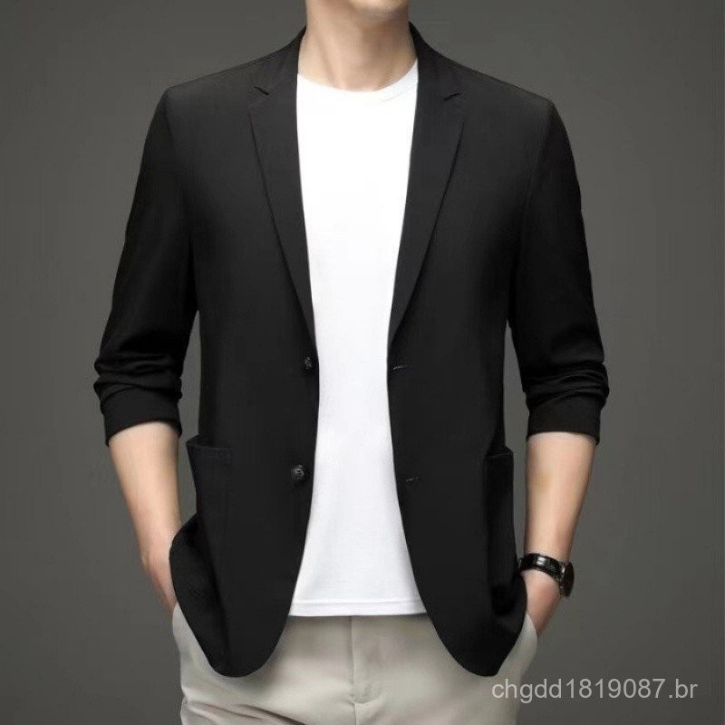 Blazer Slim Masculino 2 Botões Corte Italiano + Qualidade 50J2