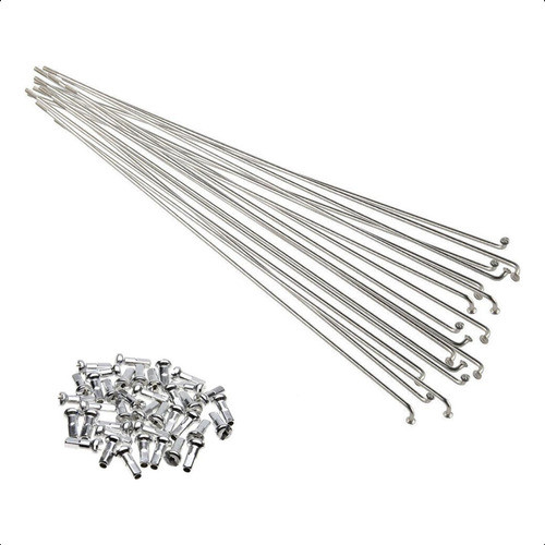 Raio Inox Bike Aro 26 Mtb Enduro 263mm X 2mm 72 Raios Polido