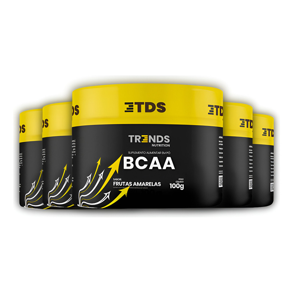 5x Bcaa Em Pó Sabor Frutas Amarelas Trends Nutririon