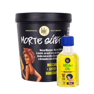 Kit Máscara Lola Morte Súbita 450G + Óleo Capilar Lola Argan Oil 50ml em Oferta na Shopee