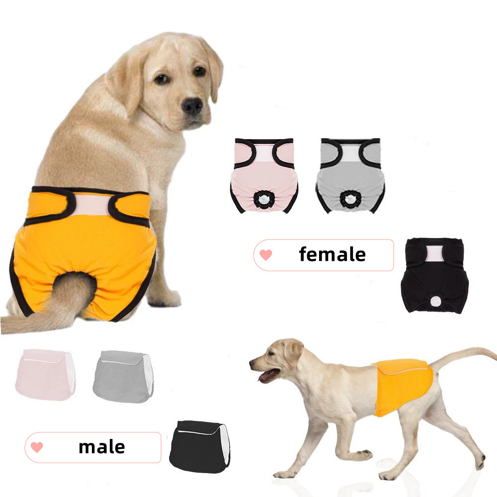 Pet Masculino/Feminino Cão Impermeável Roupa Interior Fisiológica Shorts Fralda Reutilizável Filhote De Cachorro Cães La