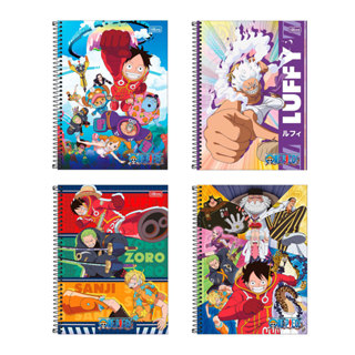 Caderno espiral capa dura universitário 10x1 160 folhas One Piece Tilibra em Oferta na Shopee