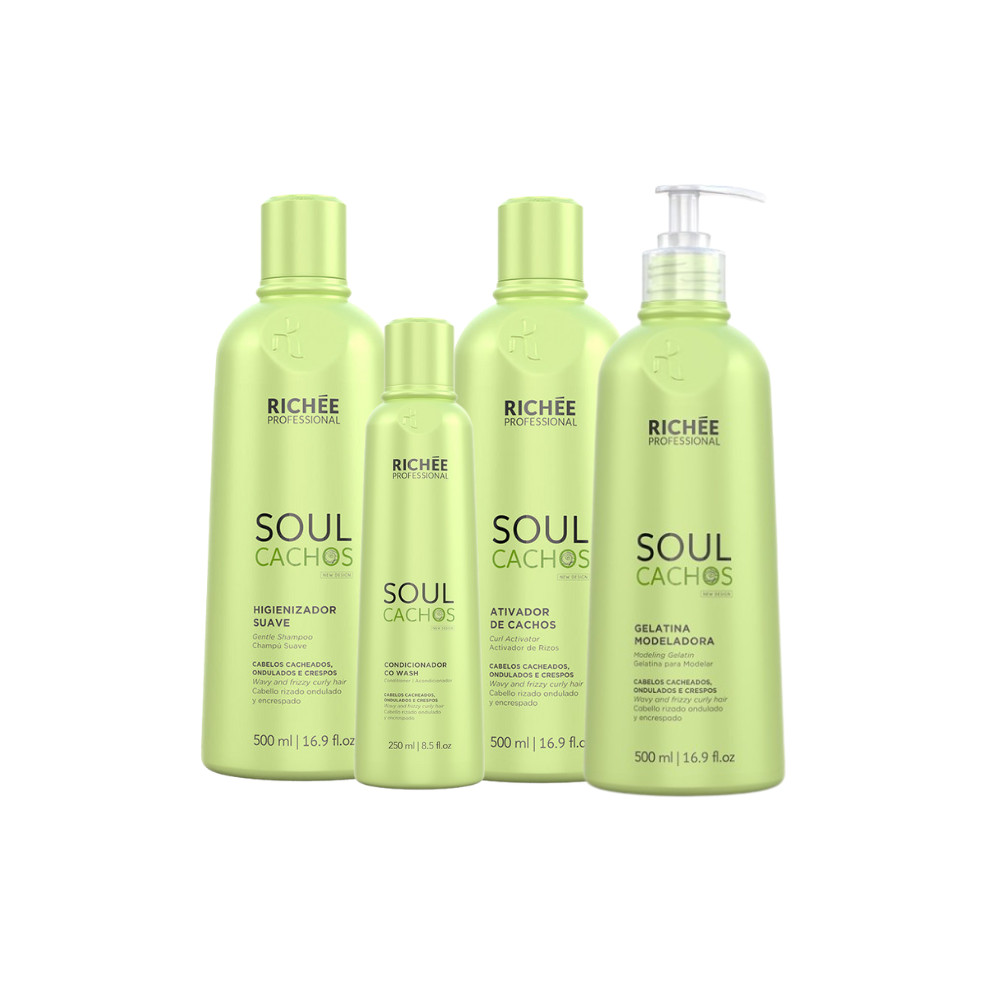 Kit Cachos Naturais - Shampoo, Cond, Ativador GANHE Gelatina em Oferta na Shopee