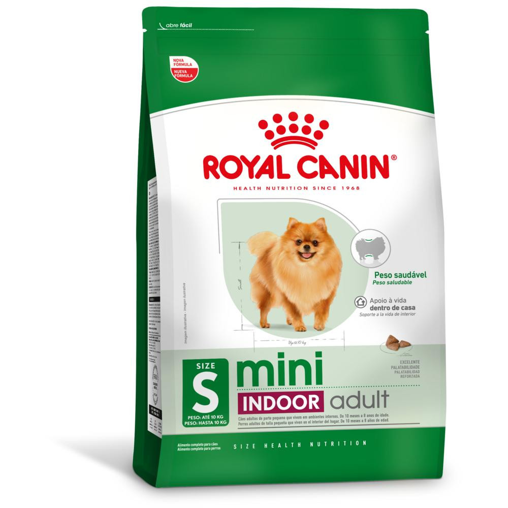 Ração  Mini Indoor Adult para Cães Adultos de Porte Pequeno 1Kg Royal Canin em Oferta na Shopee