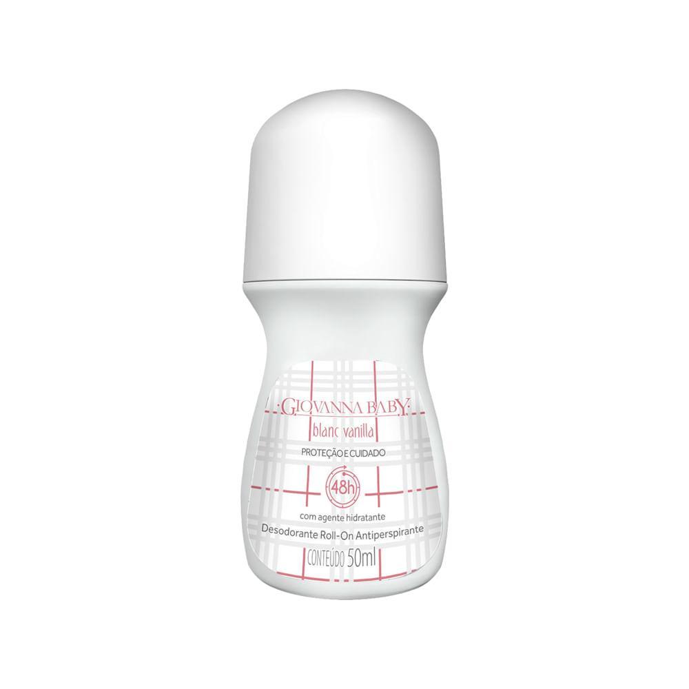 Desodorante Giovanna Baby Fem 50ml Roll On Blanc Vanilla em Oferta na Shopee