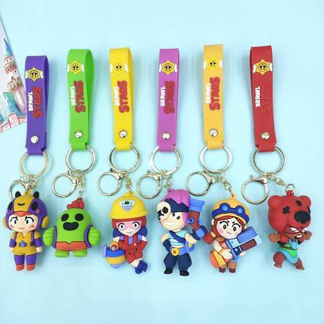 Chaveiro de Figura do Jogo Brawl Stars Pingente para Bolsa e Carro Penny Jesse (18 Modelos)