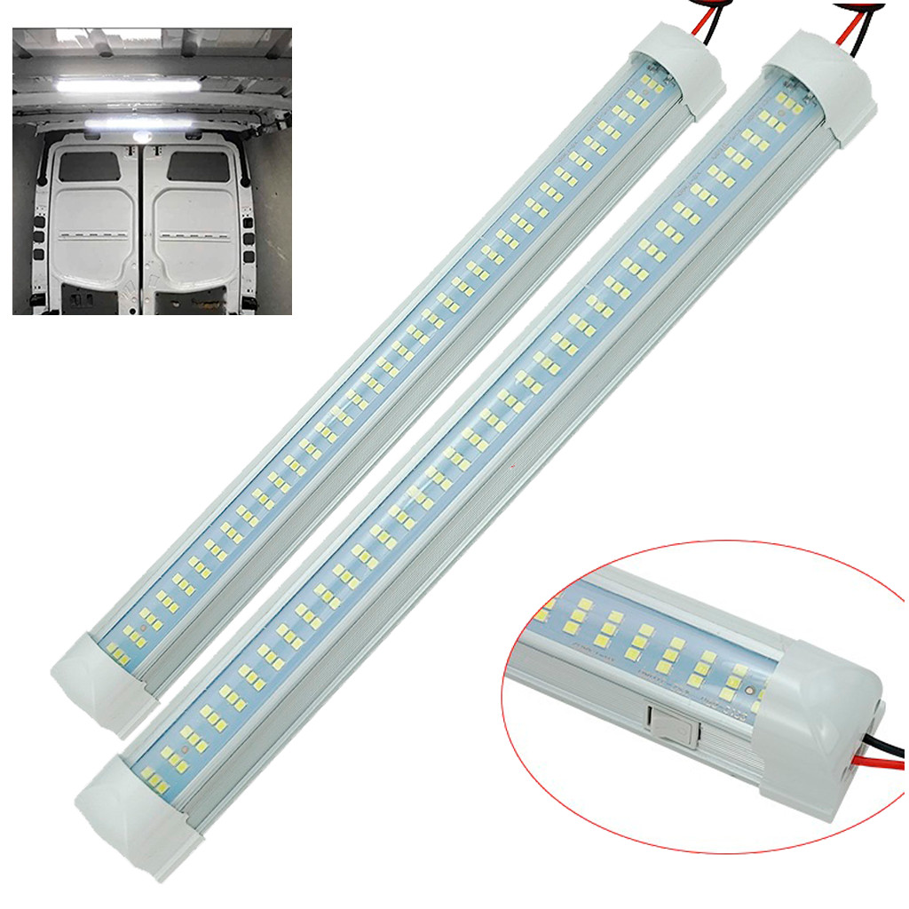 2 lanterna luminária cabine de caminhão barra Led Luz 72 led 10w 12/24v Caminhão Lanterna Bau