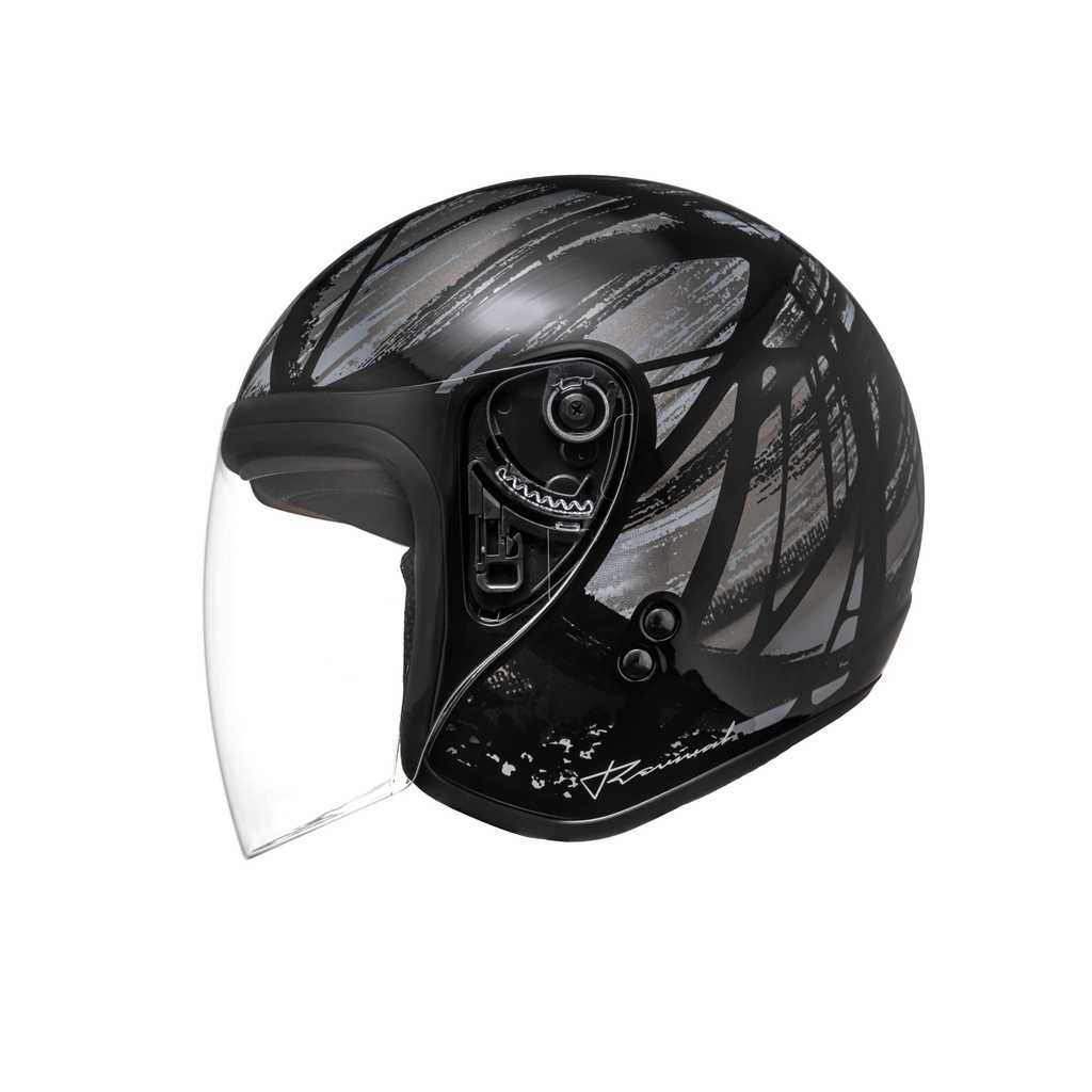 Capacete Aberto Bieffe Allegro Revival Preto Moto Oculos
