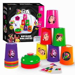 Batalha Dos Copos Dos Rosa Jogo De Tabuleiro Infantil 0788 - NIG Brinquedos em Oferta na Shopee