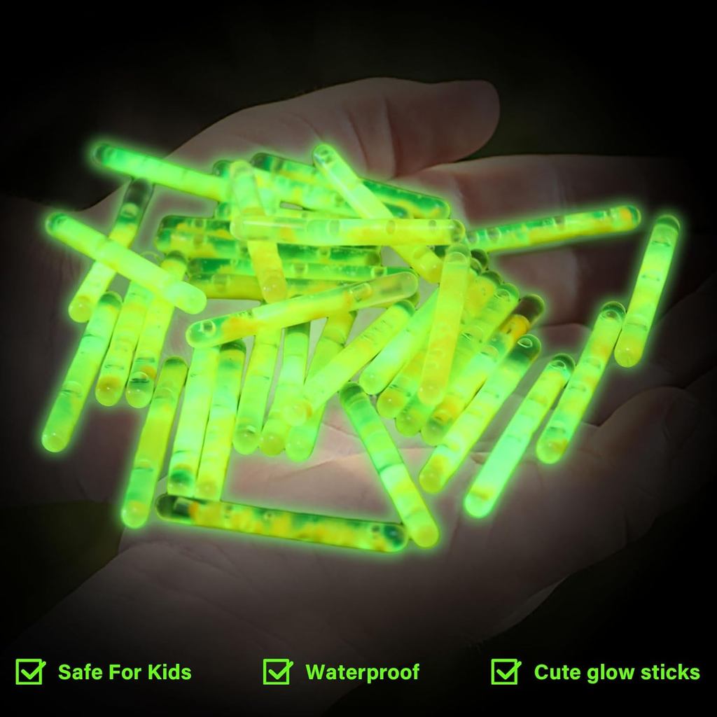 OKCAT 50/100 Pçs Vaga-Lumes Fluorescente Lightstick Luz Vara De Pesca Luzes Brilho Escuro Útil